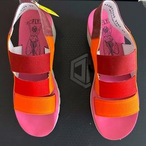 FLY LONDON Cupido Multi (Lila)Made in Portugal.SummerFun:Orange Red Cranberr